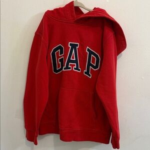 GAP Red Hooded Logo Sweatshirt for Kids